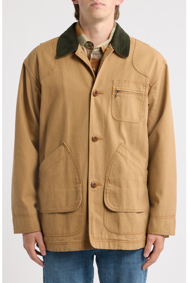 Cotton Lined Field Coat, Alternate, color, SADDLE
