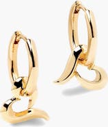 YOJ Love Charm Huggies In Gold