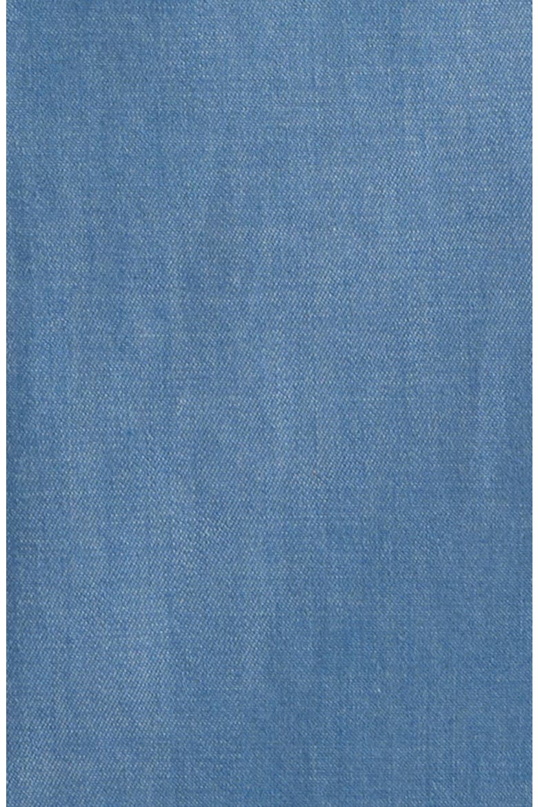 Bassano Tailored Fit Solid Stretch Cotton Twill Dress Shirt, Alternate, color, BLUE