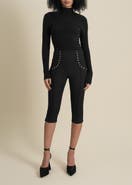 Contessa Mills Benjamin Cropped Stretch Capri Pants