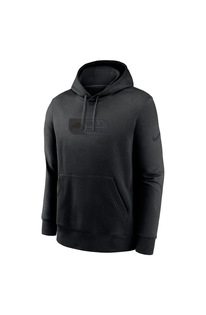 Nike Men's Nike Black Buffalo Bills Edge French Terry Club Pullover Hoodie, Alternate, color, Black