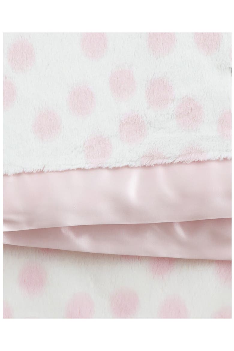 Confetti Satin Trim Blanket, Alternate, color, PINK