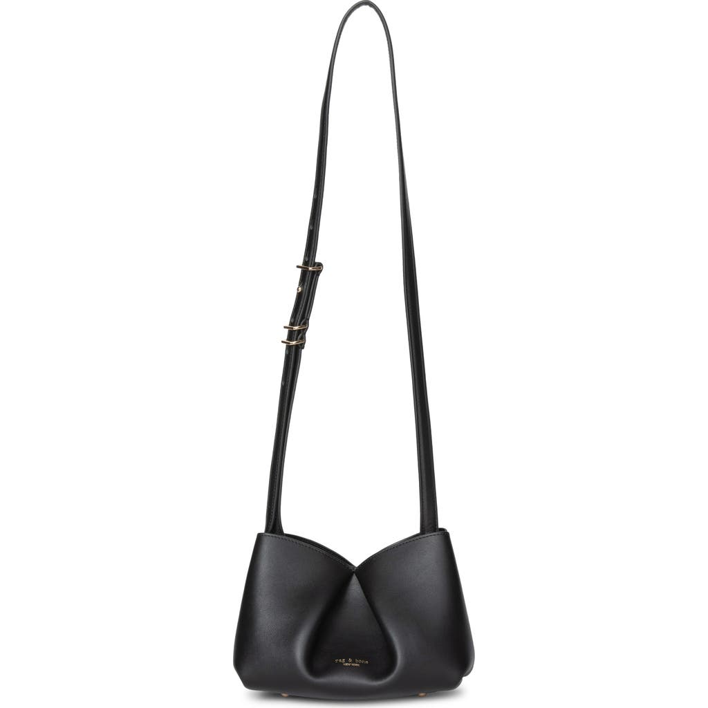 Rag & Bone Small Bloom Leather Crossbody Bag In Black