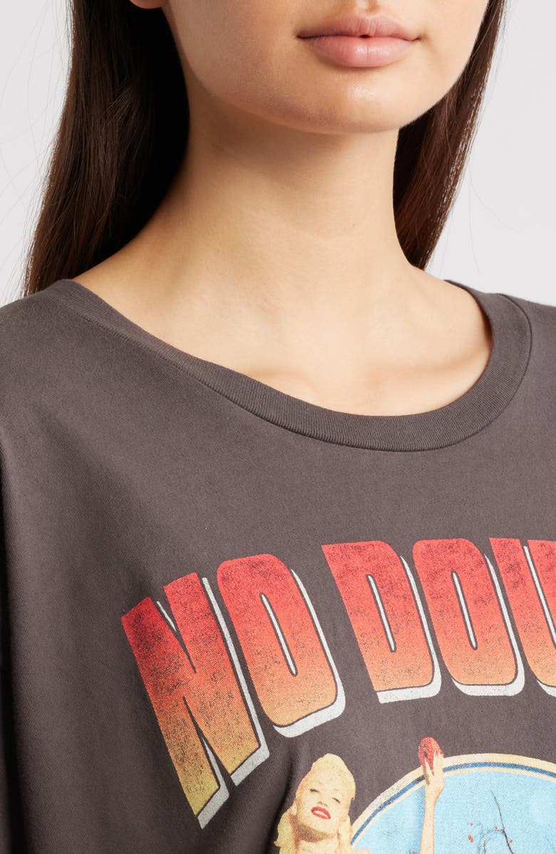 Daydreamer No Doubt Tragic Kingdom Graphic Tour T-Shirt, Alternate, color, Washed Black