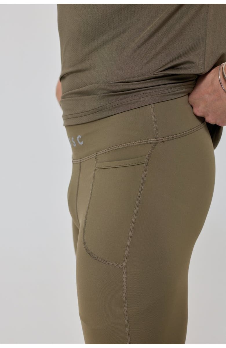 OOSC Elite Activewear Leggings - Khaki, Alternate, color, Khaki