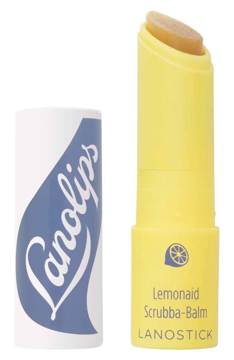 Lanolips Lanostick Lemonaid Scrubba-Balm Sugar Lip Scrub + Balm, Main, color, 