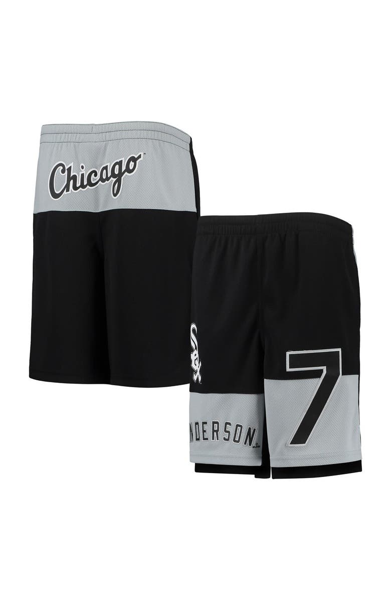 Outerstuff Youth Tim Anderson Black Chicago White Sox Pandemonium Name & Number Shorts, Main, color, Black