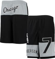 Outerstuff Youth Tim Anderson Black Chicago White Sox Pandemonium Name & Number Shorts