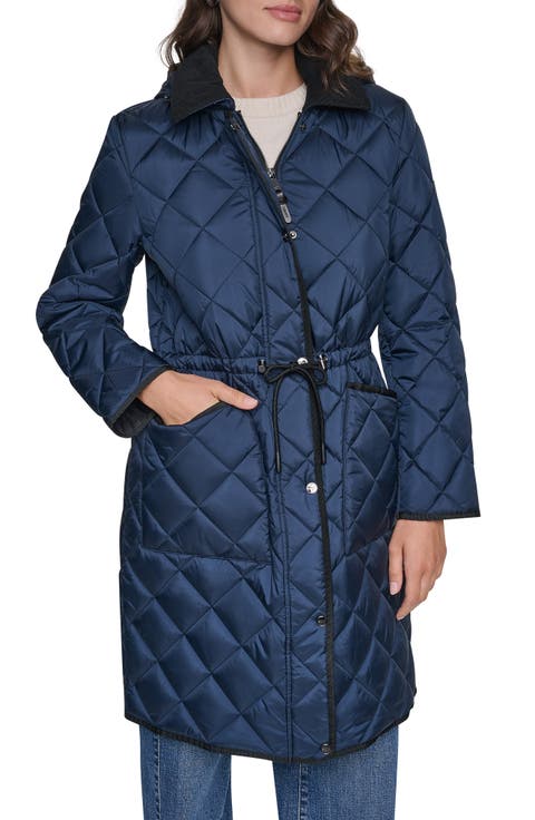 Diamond Quilted Coat