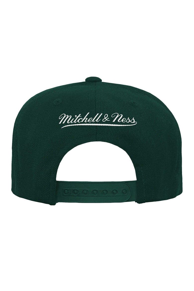 Youth Mitchell & Ness Green Green Bay Packers Gridiron Classics Ground Snapback Hat, Alternate, color, Green