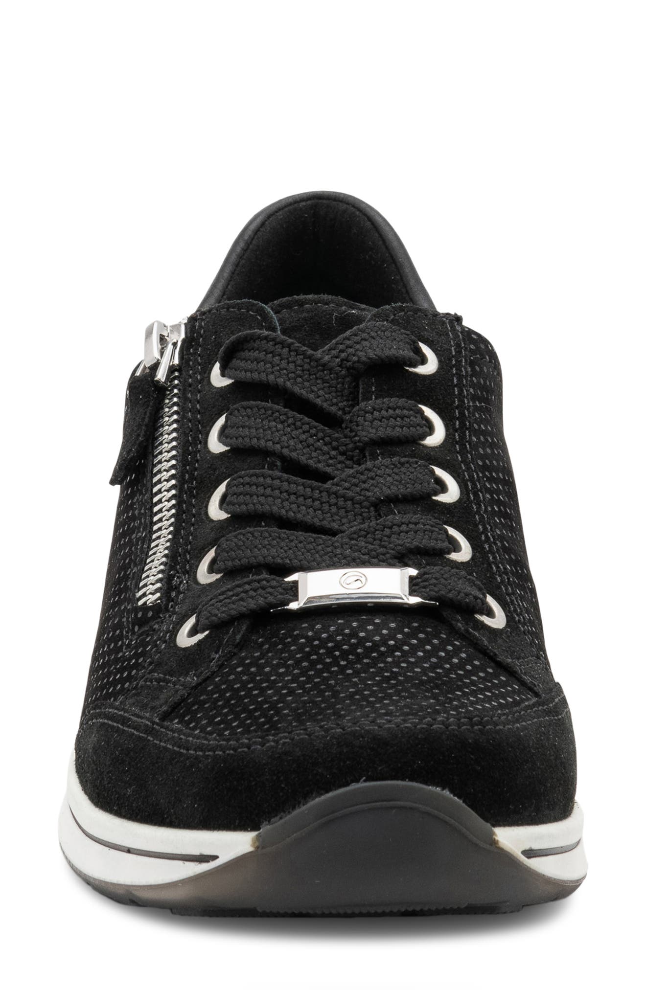 ara Oleanna Sneaker, Alternate, color, Black Puntikid