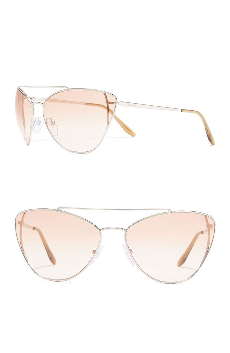 Prada 68mm Cat Eye Sunglasses, Main, color,