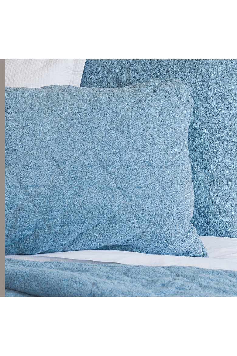 26" x 26" Savina Cotton Euro Sham - Machine Washable, Alternate, color, Blue