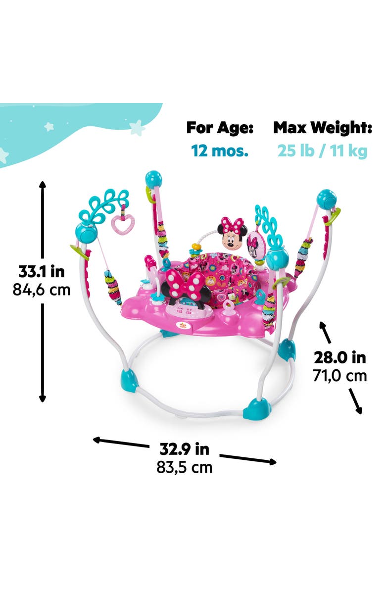 BRIGHT STARTS Disney Baby MINNIE MOUSE PeekABoo Baby Activity Jumper, Alternate, color, Pink