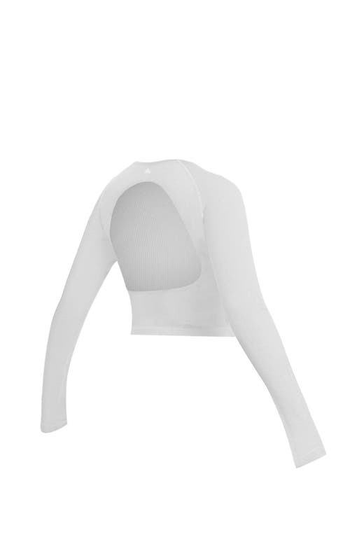 Vitality Synergy Open Back Long Sleeve In White