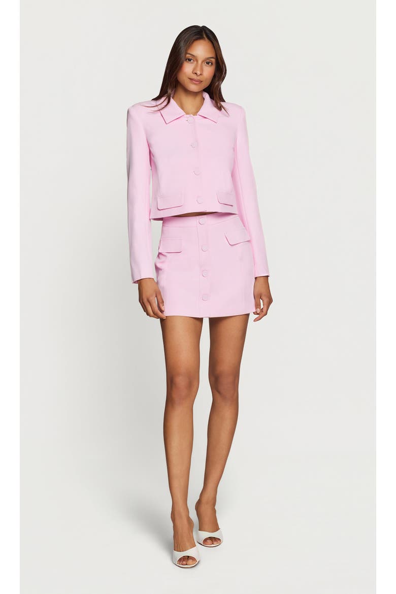 Katana Crepe Skirt, Alternate, color, Soft Rose
