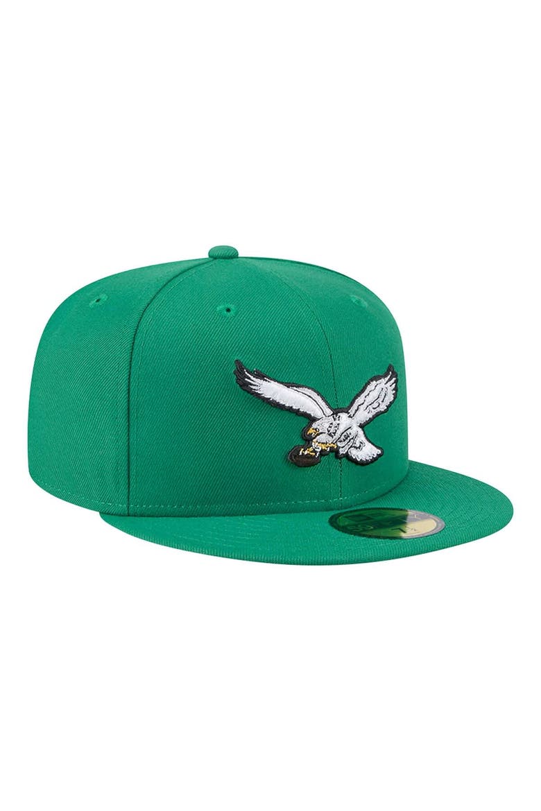Men's New Era Kelly Green Philadelphia Eagles  Main 59FIFTY Fitted Hat, Alternate, color, Kelly Green