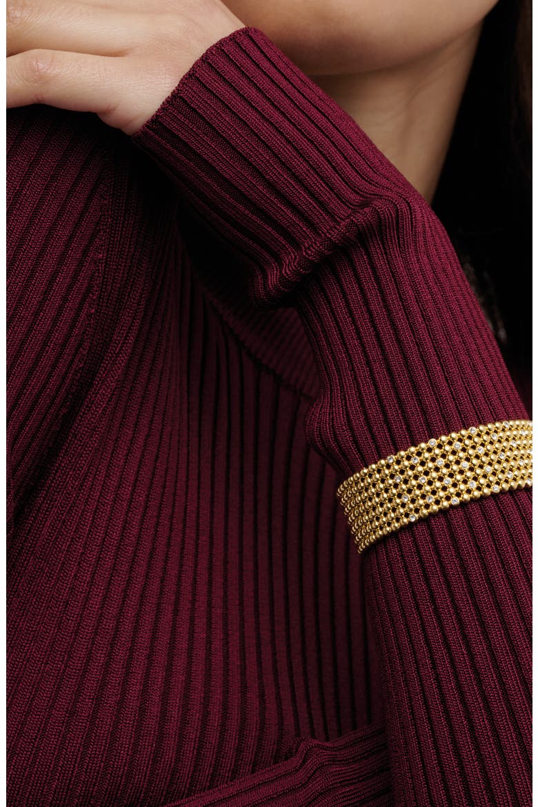 Bobbi Crystal Bobble Wide Hinge Bracelet, Alternate, color, GOLD TONE / CLEAR CRYSTAL