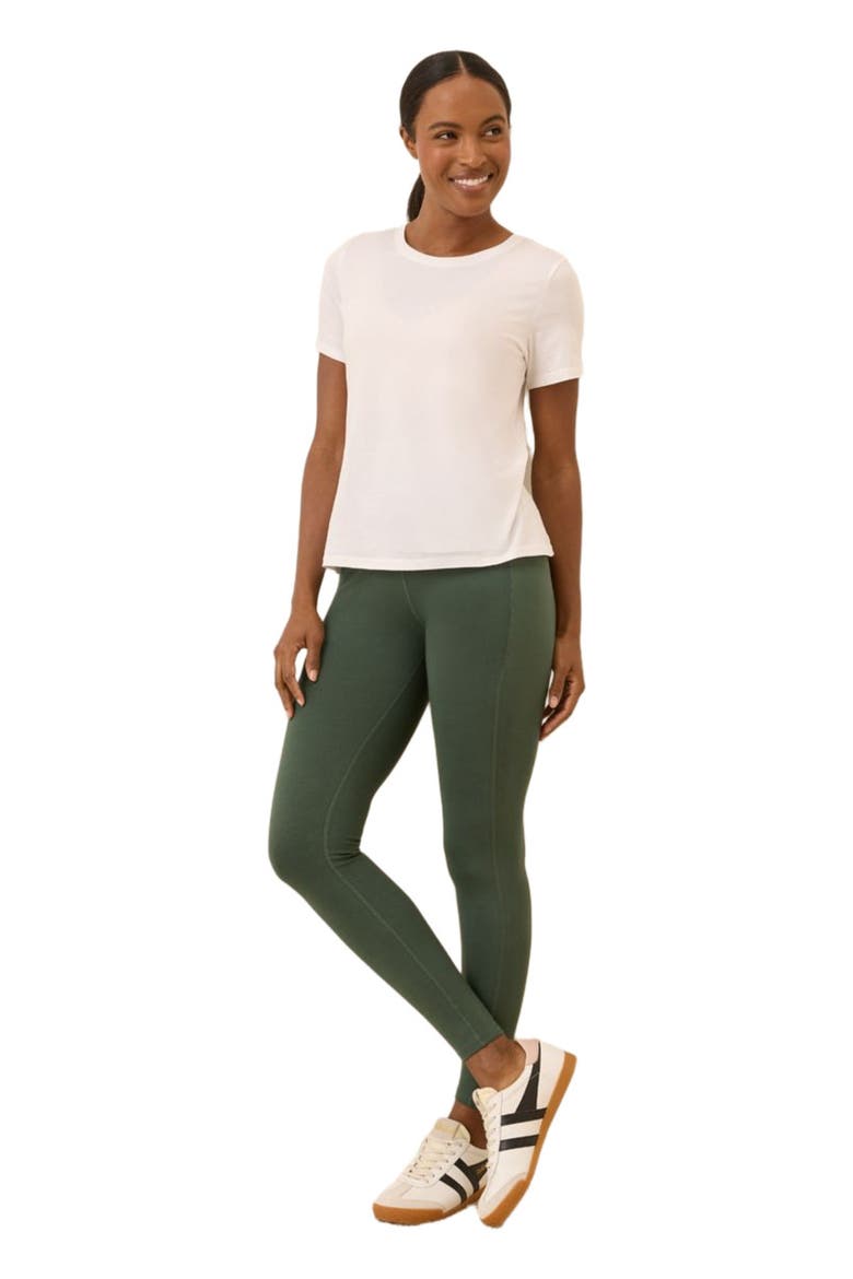 On the Go-To Pocket Legging Made With Organic Cotton, Main, color, Pine Green