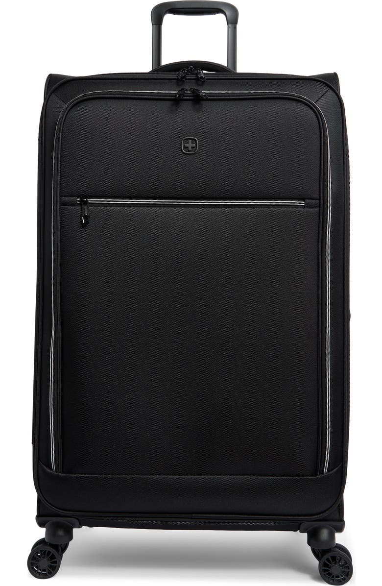 SWISSGEAR 28-Inch Softside Spinner Luggage, Main, color, Black