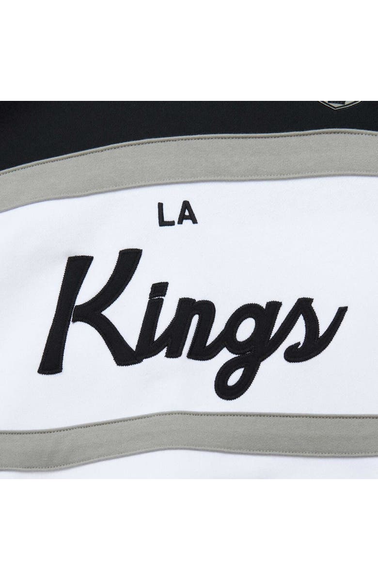 Mitchell & Ness Men's Mitchell & Ness White/Black Los Angeles Kings Head Coach Pullover Hoodie, Alternate, color, White