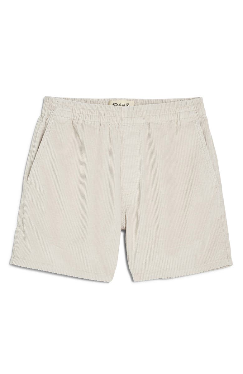 Madewell Corduroy Everywear Shorts, Alternate, color, Form Grey
