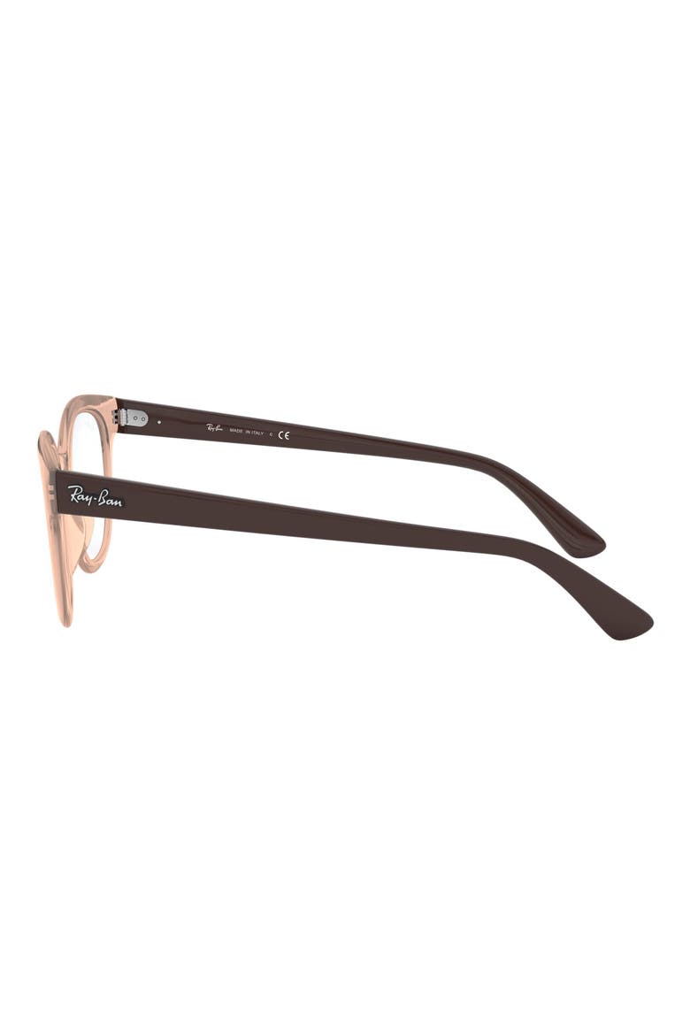 51mm Square Optical Glasses, Alternate, color, TRANSPARENT BROWN