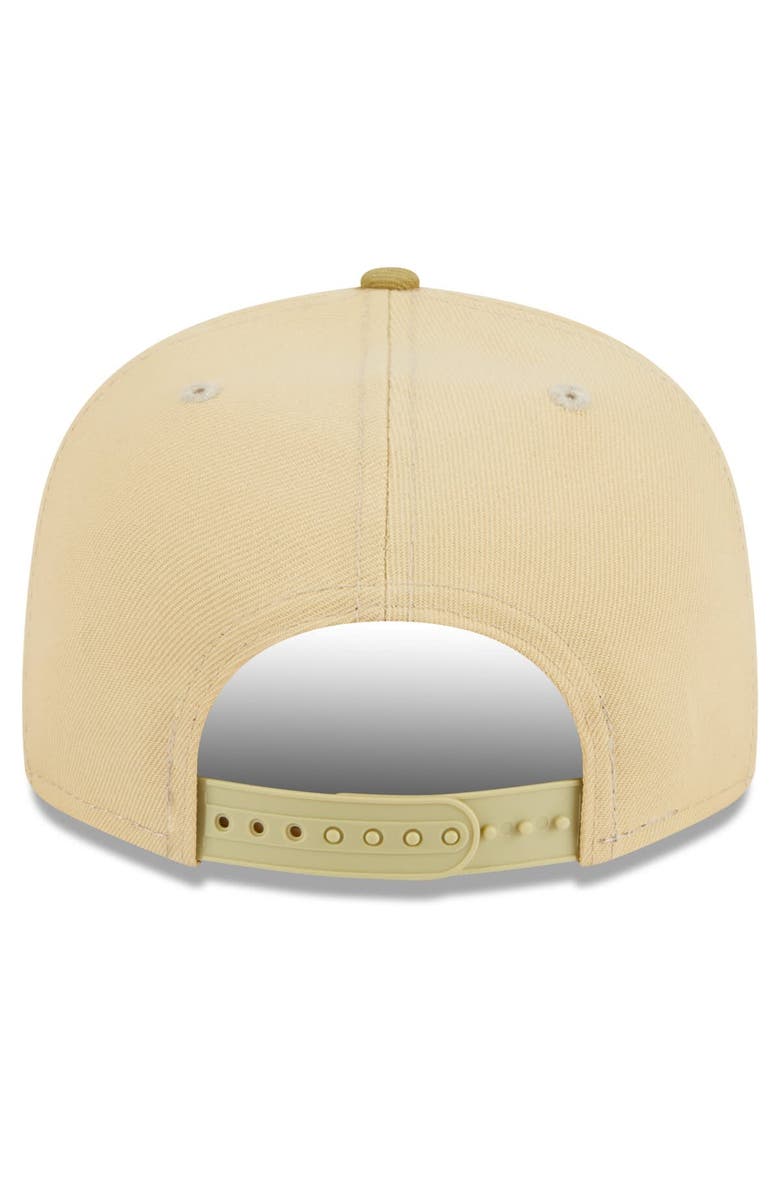 New Era Men's New Era Khaki/Tan Philadelphia 76ers Green Collection Repreve 9FIFTY Snapback Hat, Alternate, color, Khaki