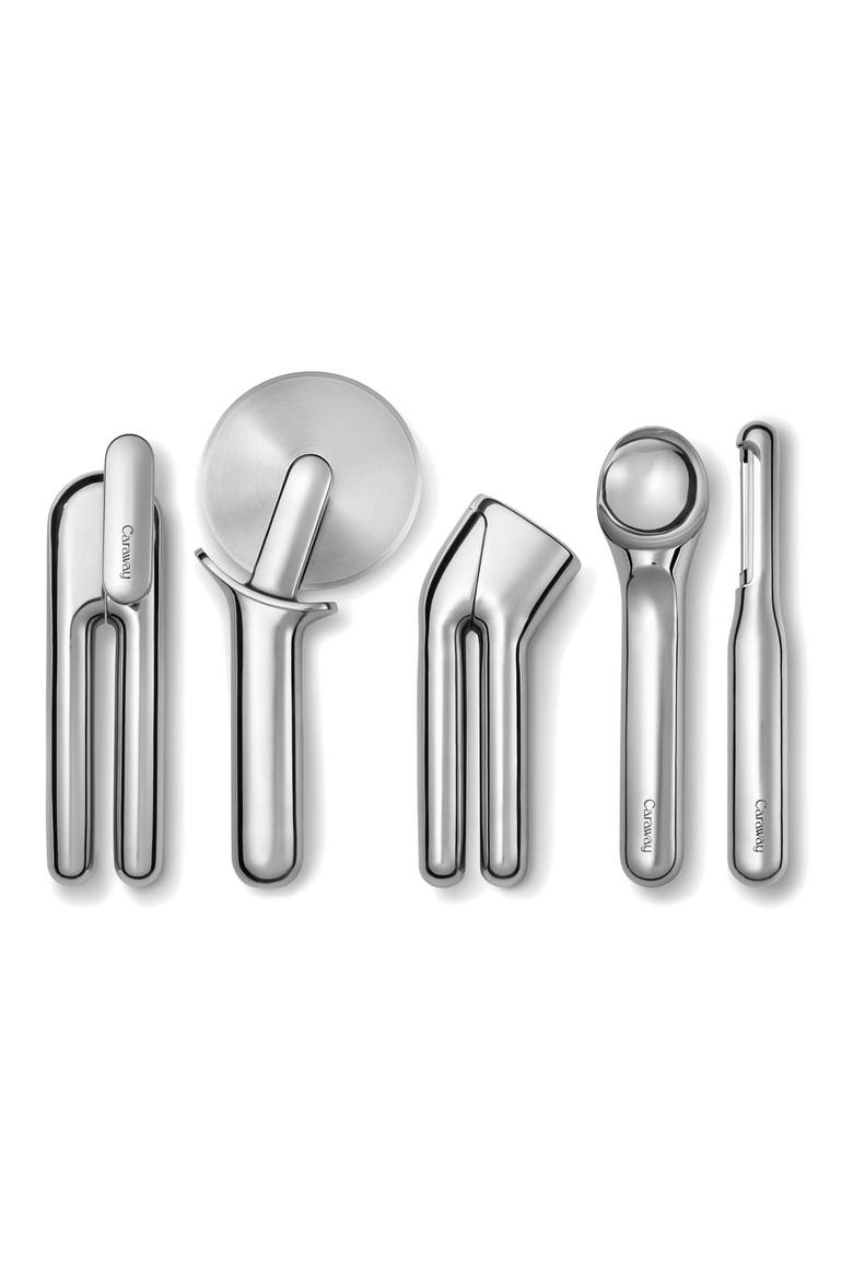 6-Piece Stainless Steel Kitchen Gadget Set, Alternate, color, SILVER