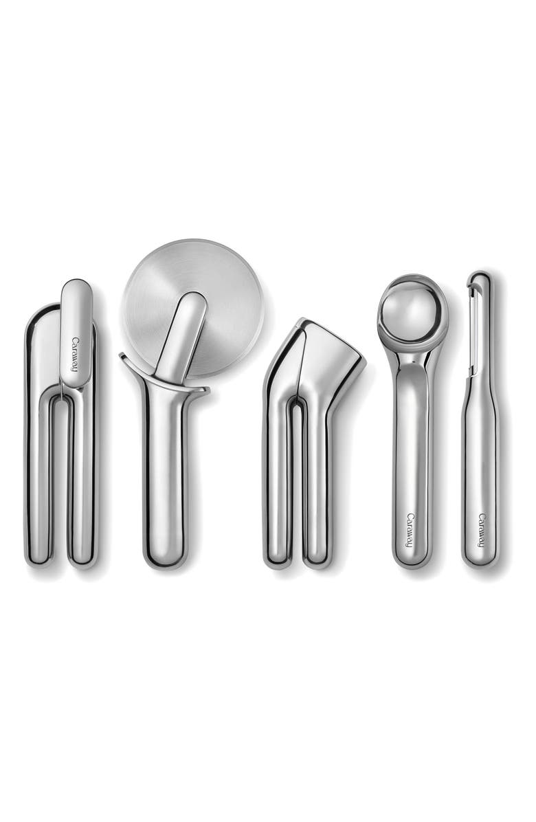 CARAWAY 6-Piece Stainless Steel Kitchen Gadget Set, Alternate, color, Silver