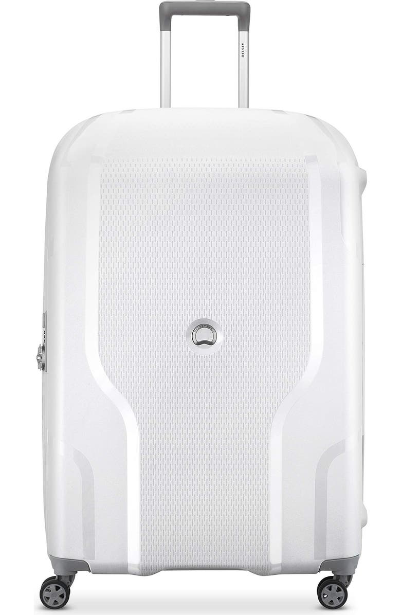 Delsey Paris Clavel Hardside Large Expandable Luggage with Spinner Wheels, Main, color, White