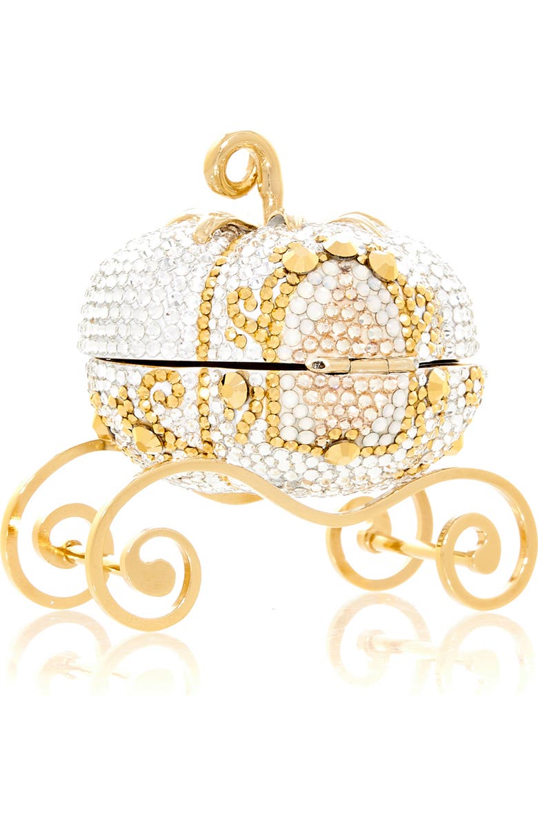 JUDITH LEIBER COUTURE Miniature Crystal Carriage Pillbox, Alternate, color,