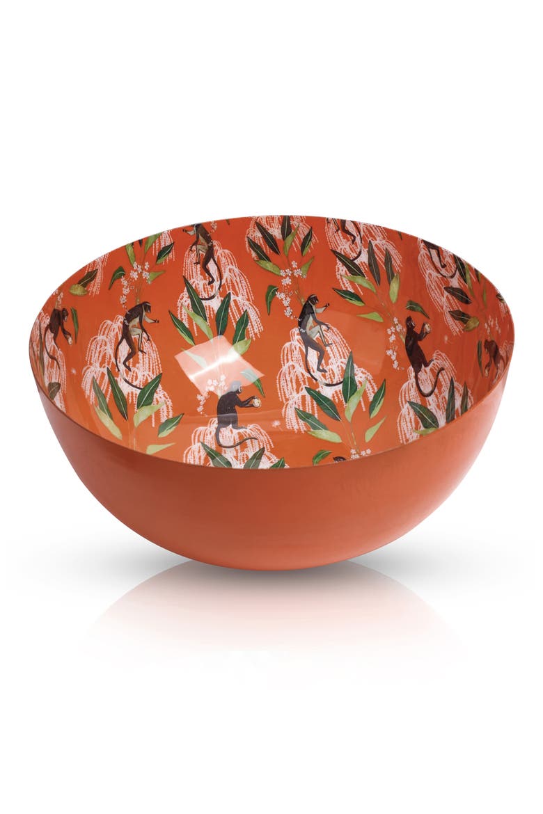 Indigo Orchard Statement Bowl, Main, color, ORANGE