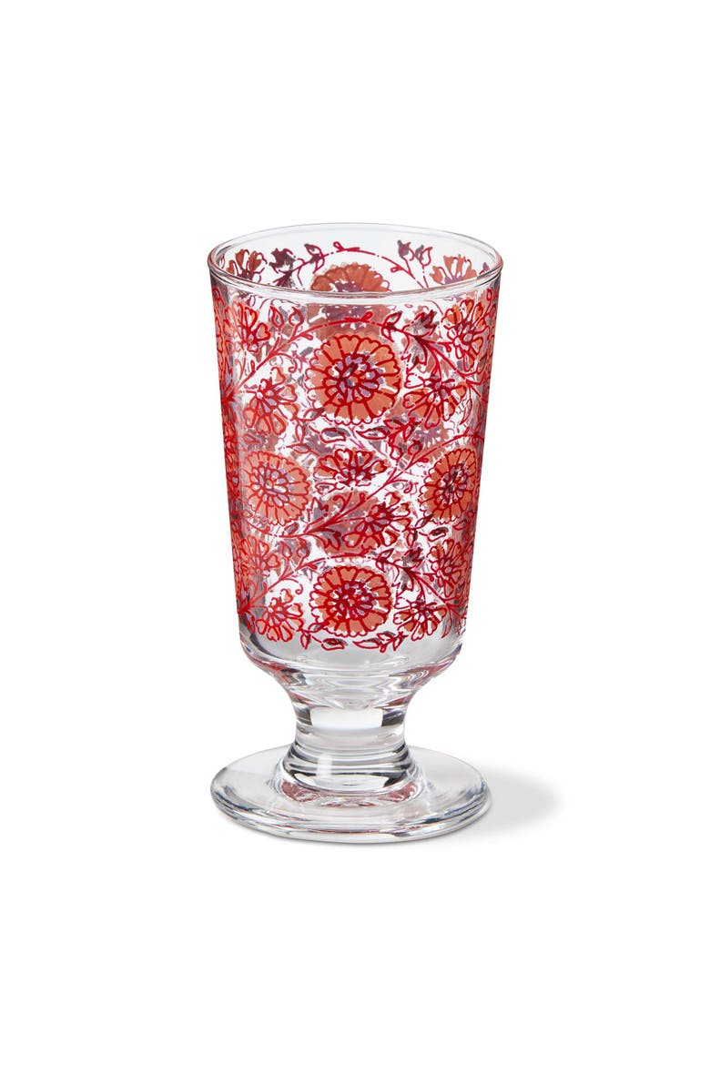 Jasmine Multicolor Footed Glass Drinkware for Spring, Main, color, Purple