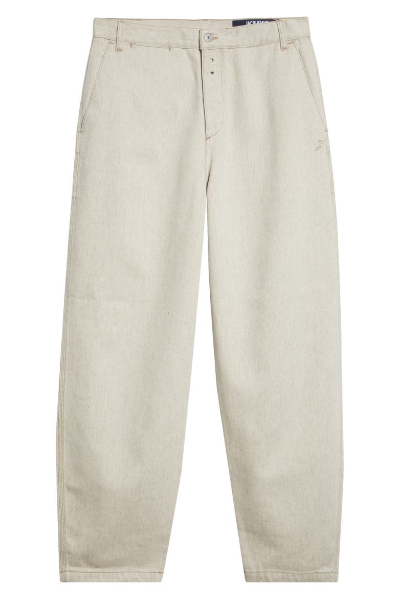 Le de-Nimes Paysan Straight Leg Jeans, Alternate, color, LIGHT BEIGE