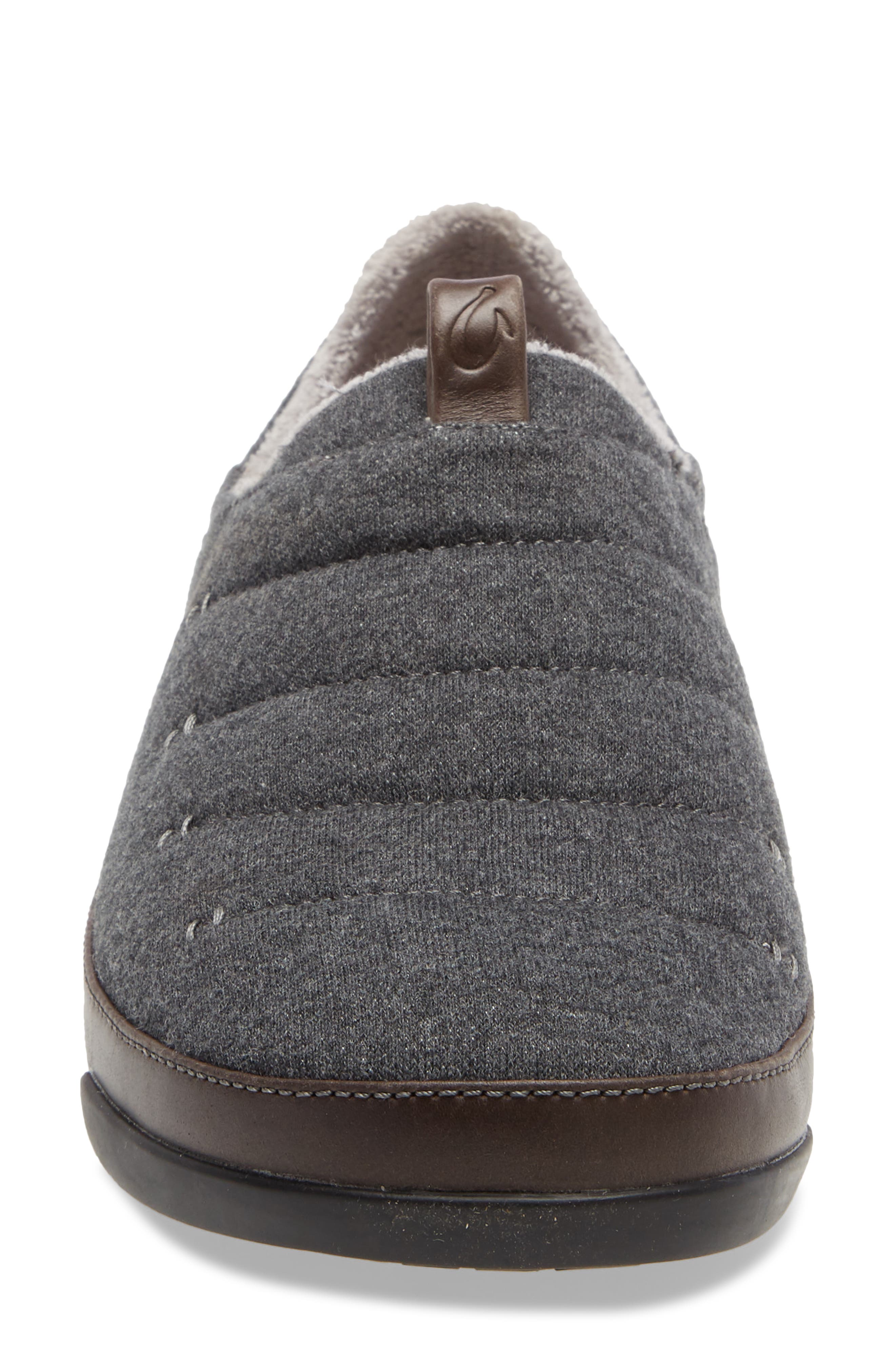 OluKai Mahana Convertible Quilted Slipper, Alternate, color, Dark Shadow Fabric