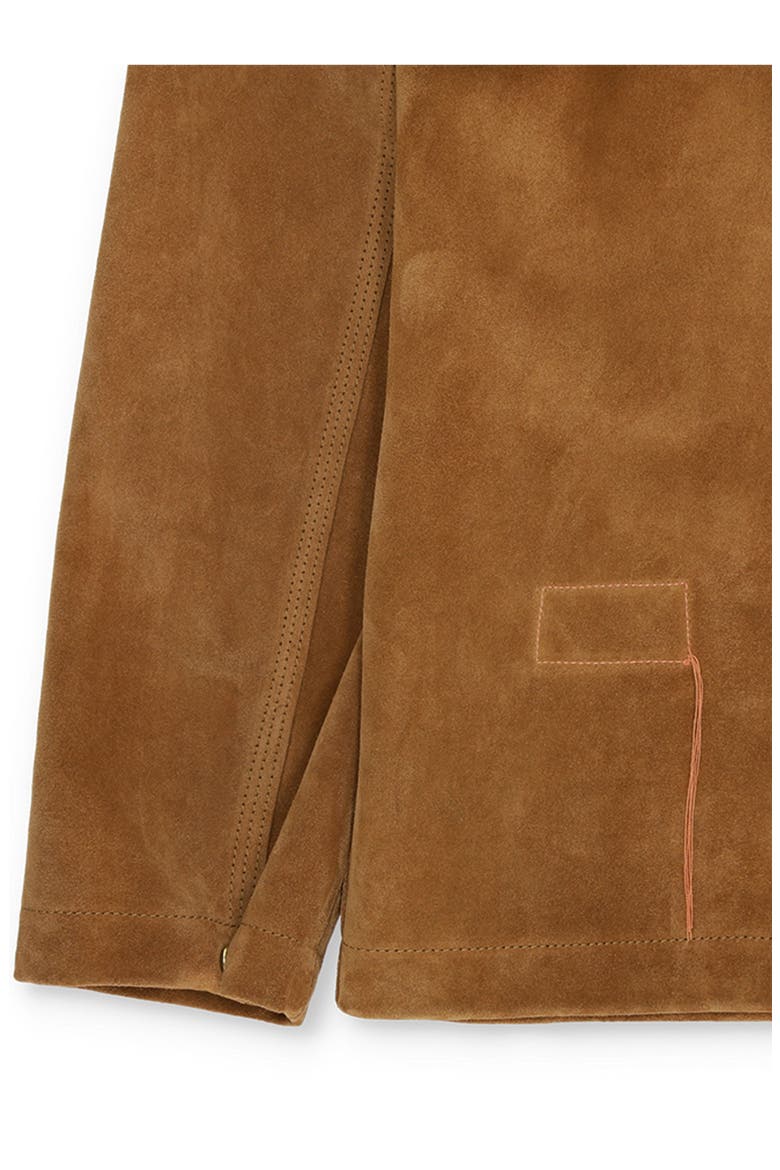 Montana Suede Leather Jacket, Alternate, color, CAMEL