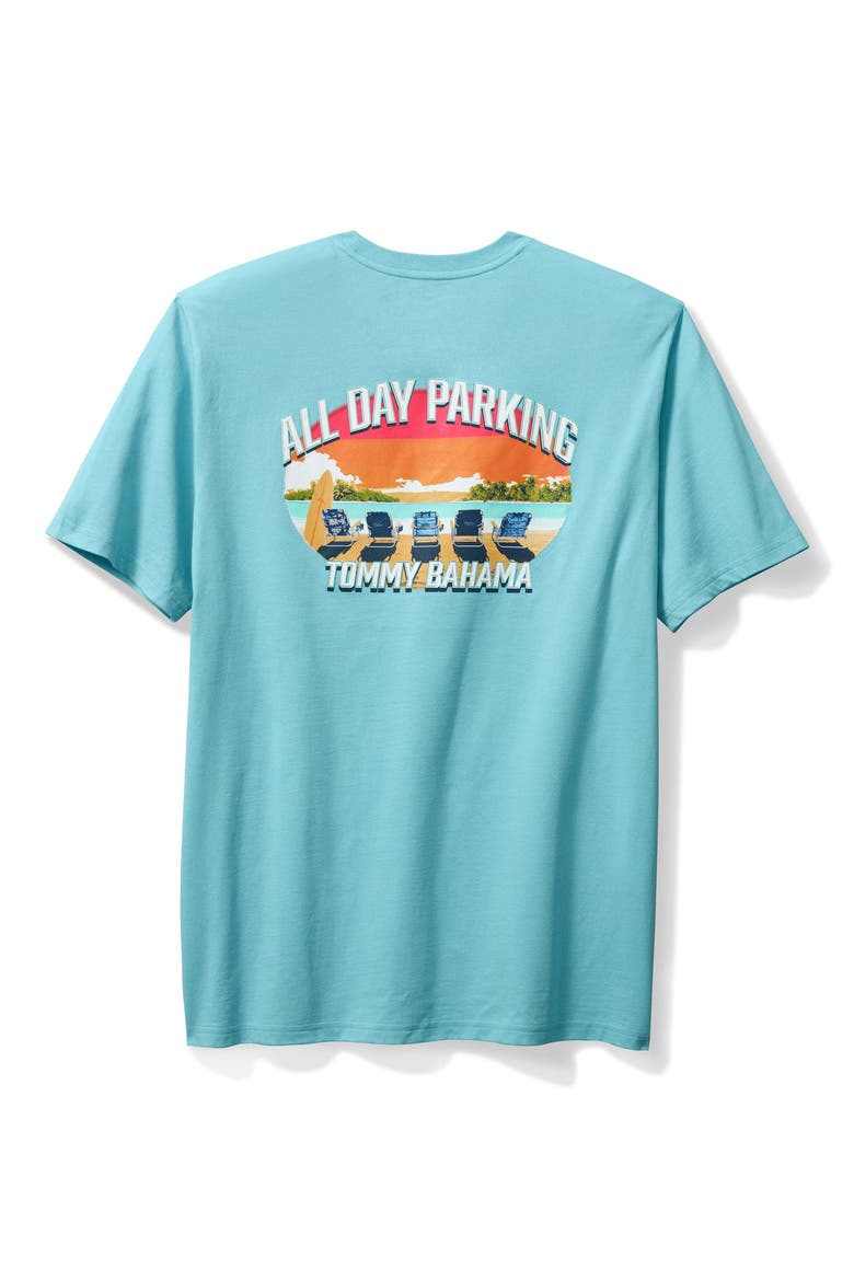 All Day Parking Cotton Graphic T-Shirt, Alternate, color, MILKY BLUE