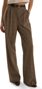 Favorite Daughter The Favorite Plaid High Waist Wide Leg Pants