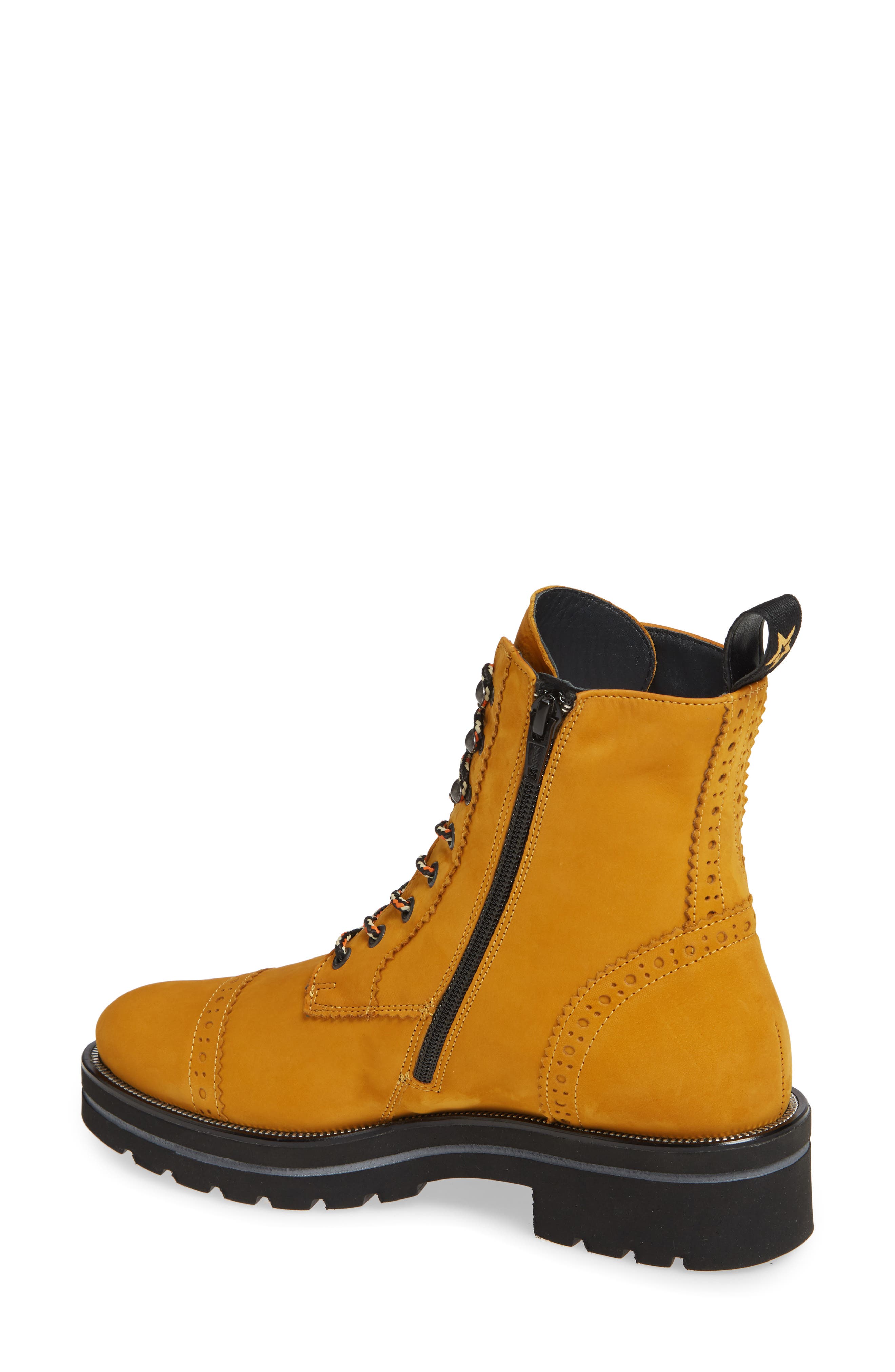 Ceylo Combat Boot, Alternate, color, CURRY NUBUK