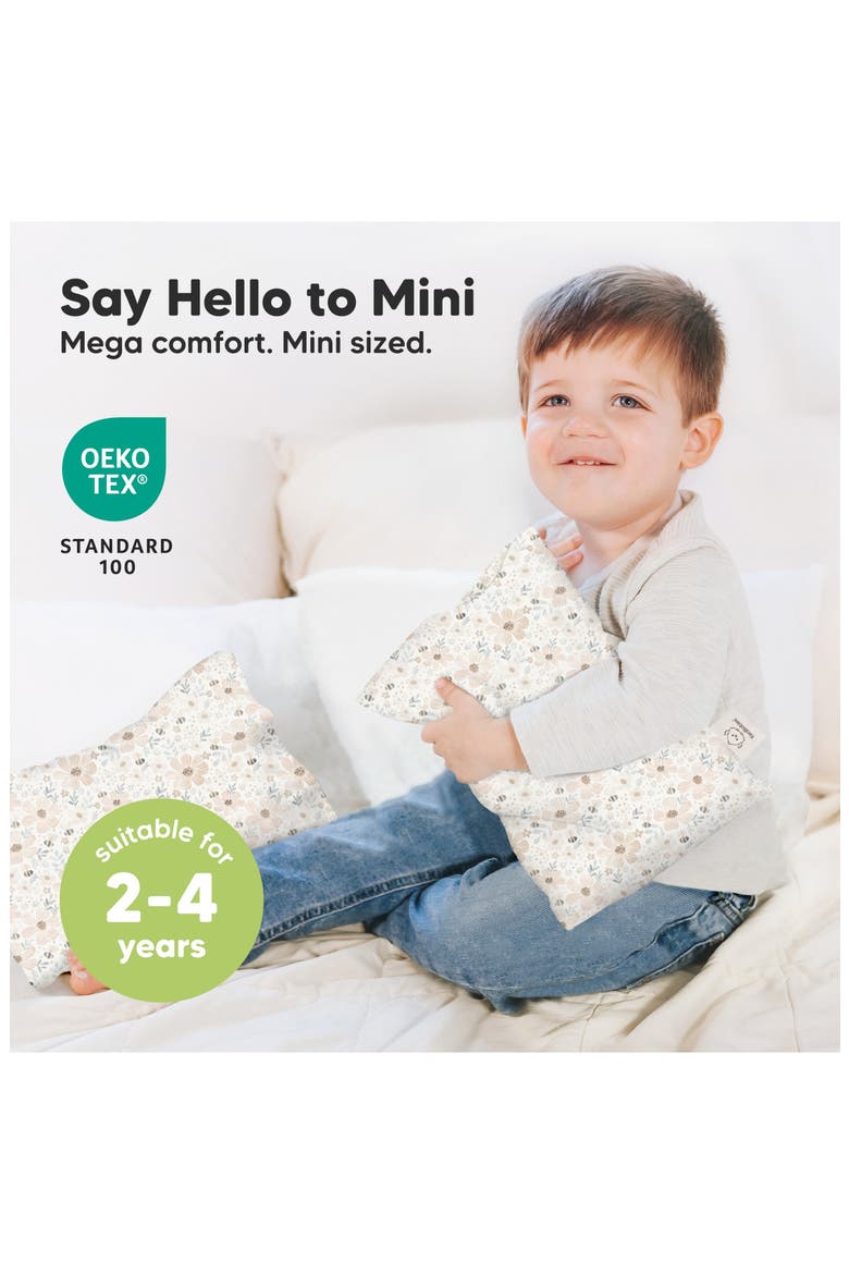 Mini Toddler Pillow With Pillowcase, Alternate, color, Flora Vale