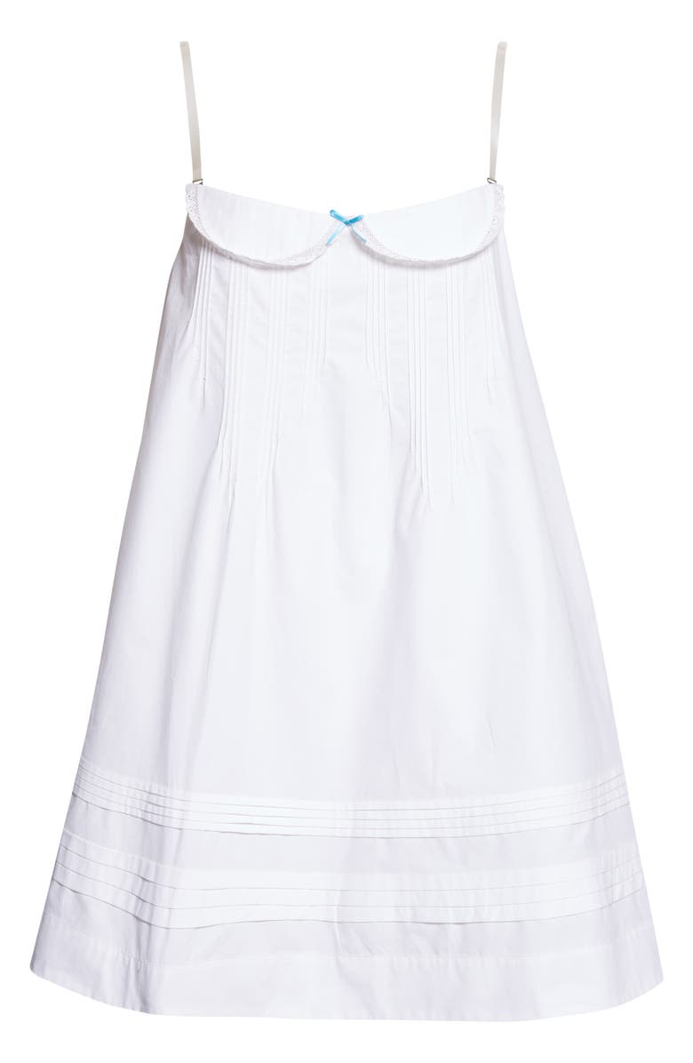 Sandy Liang Patsy Cotton Pintuck Minidress, Alternate, color, White