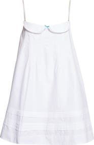 Sandy Liang Patsy Cotton Pintuck Minidress