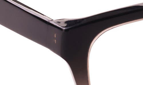 Eyebobs Kvetcher 53mm Square Reading Glasses In Black To Antique Crystal Fade