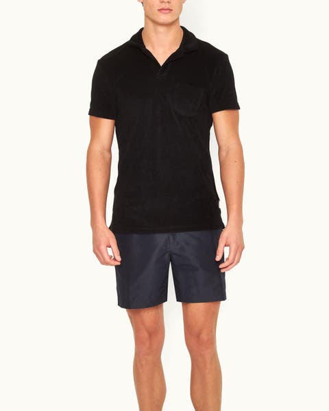 Terry Towelling Tailored Fit Towelling Polo Shirt