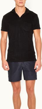 Orlebar Brown Terry Towelling Tailored Fit Towelling Polo Shirt