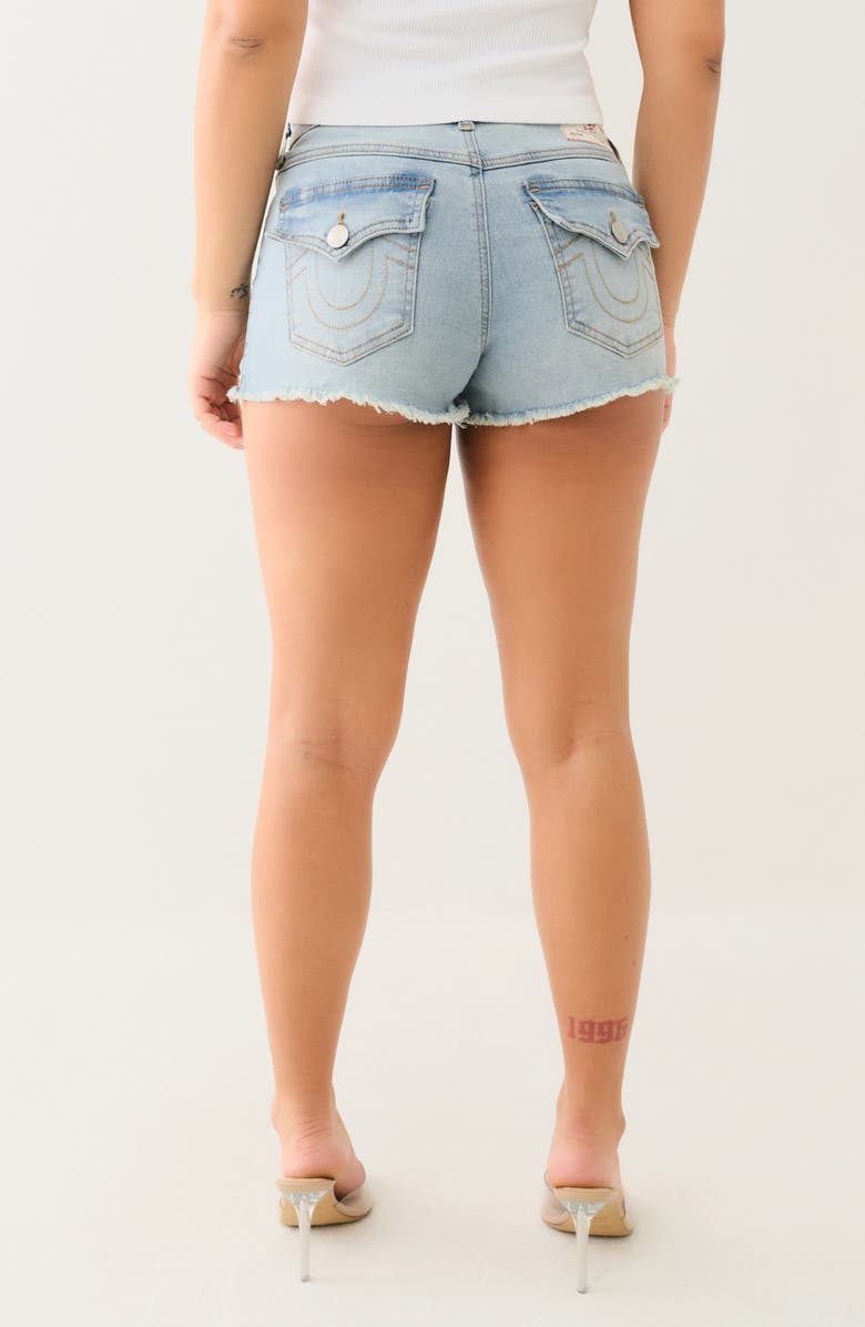 True Religion Booty Mid Rise Denim Shorts, Alternate, color,