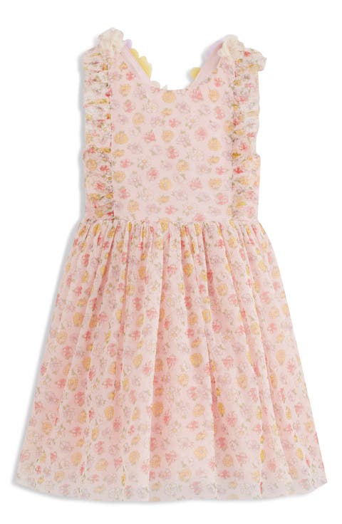 Kids' Flutter Sleeve Crisscross Strap Dress (Toddler, Little Kid & Big Kid)