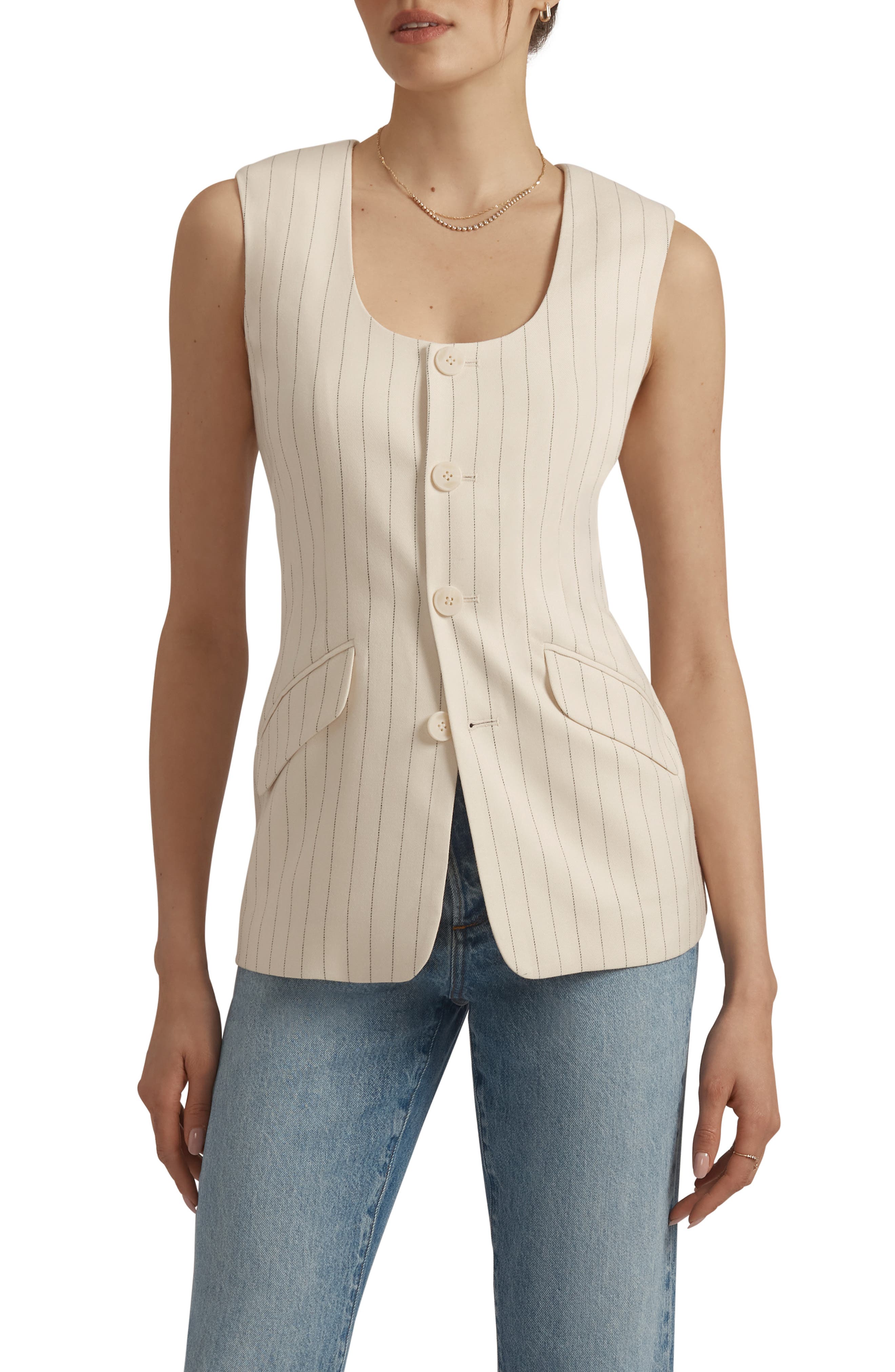 Favorite Daughter The Diana Pinstripe Vest