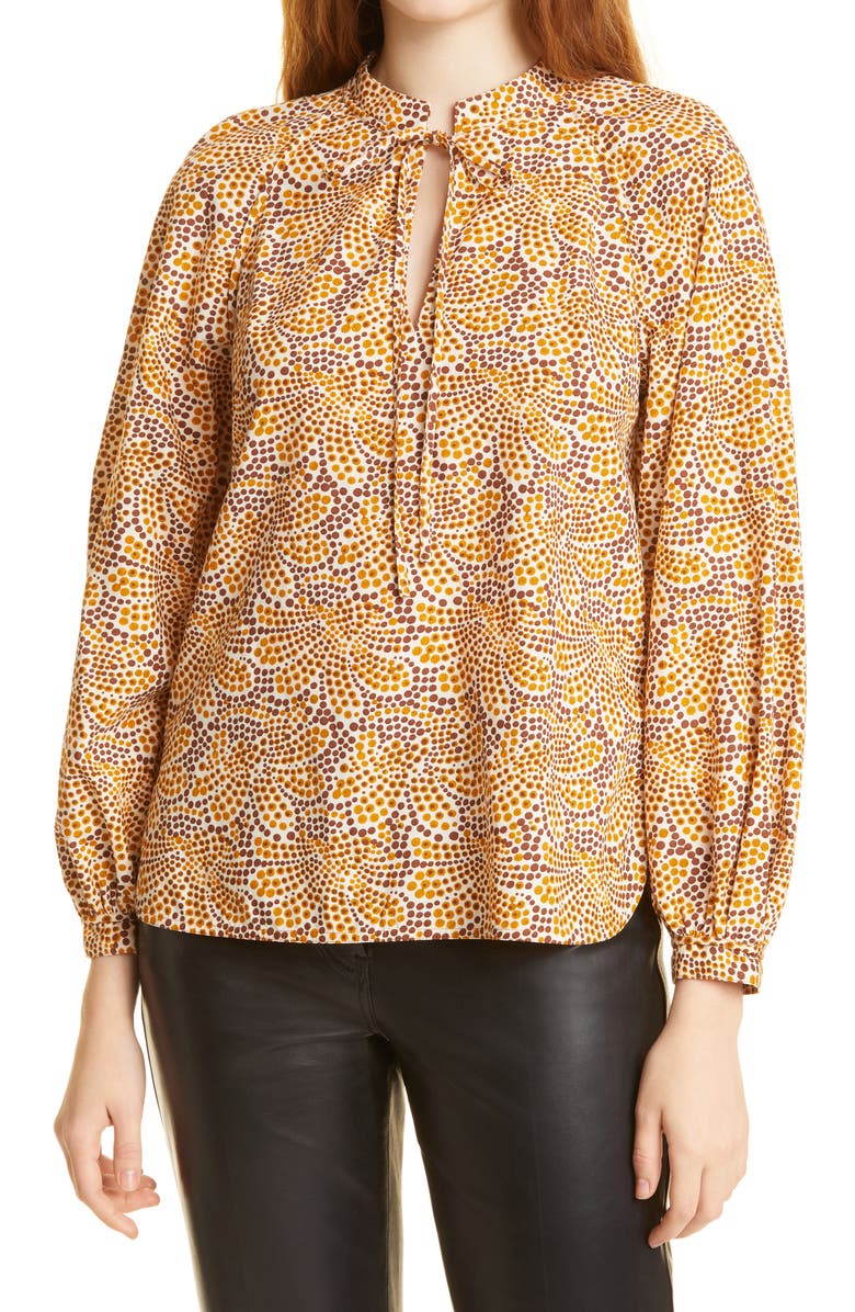 Rebecca Taylor Abstract Floral Blouse, Main, color,